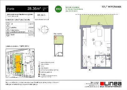 1-pokojowe mieszkanie 28m2 + ogródek Bez Prowizji