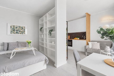 Studio z dużym balkonem i garderobą | garaż | przy CH Promenada