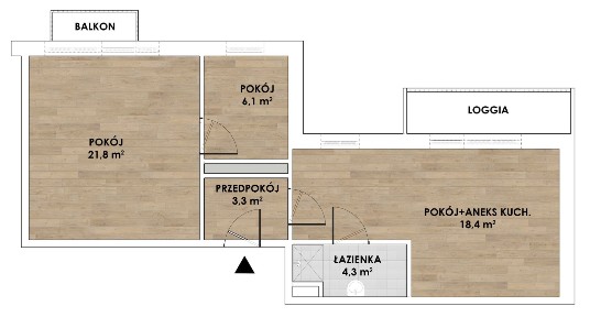 Słoneczne / dużo zieleni / Metro Stokłosy / 3 pokoje / 2 balkony
