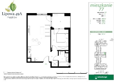 2-pokojowe mieszkanie 45m2 + balkon Bez Prowizji