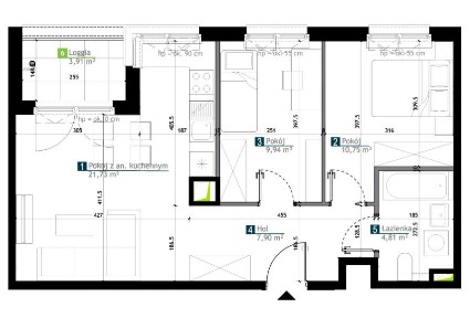 HIT! 3 pokoje | 55 m² | Dużo naturalnego światła | Nowoczesne osiedle