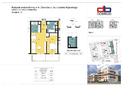 Mieszkanie, Chorzów Bojarskiego, 45m2
