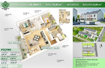 KOMFORTOWE 4 pokoje/ duży balkon/ SUPER PODDASZE