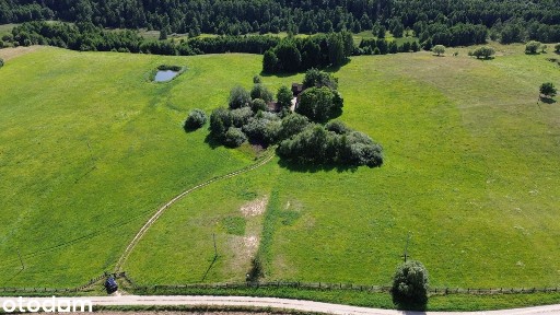 Siedlisko 9ha, dom 120m2, Stacze 17, Puszcza Borecka