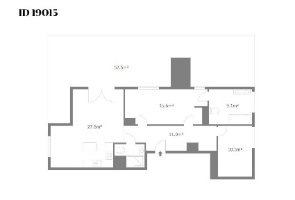 3-pokojowy apartament z tarasem 50 m2