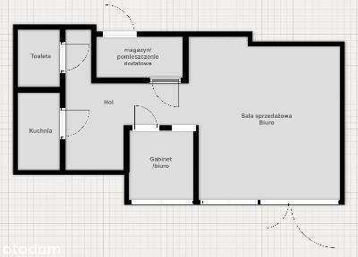 Lokal usługowy 66 m² | witryna | wejście z ulicy