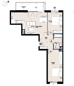 Gotowe nowoczesne 3 pokoje z dużym balkonem | 68,20 m² | Rataje|