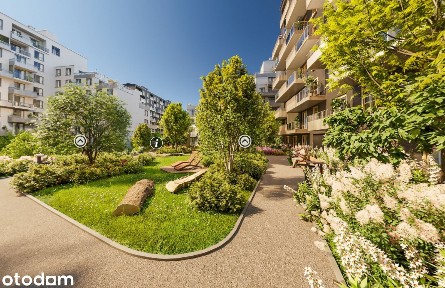 Słoneczne i ciche | 48,2 | 7 piętro | Balkon 7,6 m² | Modern Mokotów