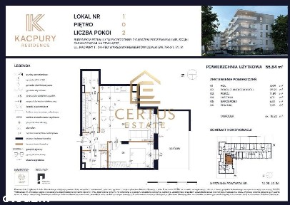 2 pokoje 55,84 m² z ogródkiem | bez prowizji