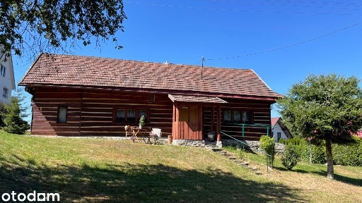 Malowniczy dom z drewna w otoczeniu natury Tenczyn - Beskid Wyspowy