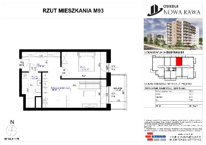 Osiedle Nowa Rawa | mieszkanie 2-pok. | 93