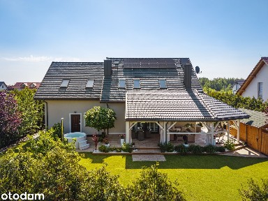 PIĘKNY dom z zielonym ogrodem tuż przy lesie|230m2|sauna, balia