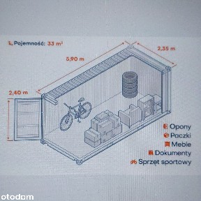 MAGAZYN KONTENER MORSKI SELF STORAGE 14M2 24H/7 350ZŁ KRAKOW