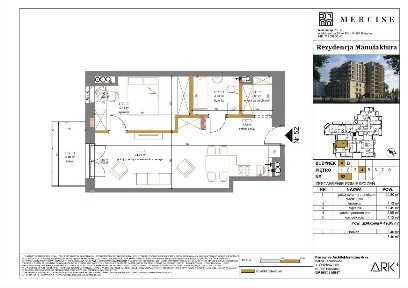 Rezydencja Manufaktura | Apartament 2-pok. | A64 |