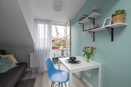 Klimatyczne studio z balkonem, Puławska/Płaskowicka/Taneczna/Poleczki