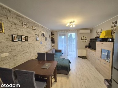2 Pokoje, Parter, Ogródek 42 M², Klimatyzacja.
