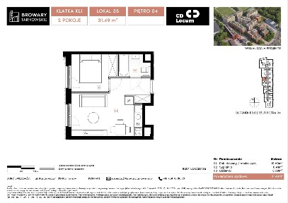 2-pokojowe mieszkanie 31m2 Bez Pośredników
