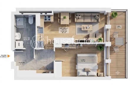 2 pokoje, Słoneczne tarasy! 42m2!