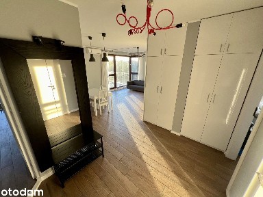 4 pok. z tarasem 34m², widok na park, ostatnie piętro, klima, internet