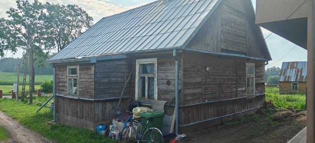 Dom drewniany 8 × 10 m do przeniesienia - stary dom z bala - Podlaskie