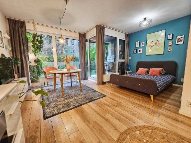 Ciche studio 29m2 z ogródkiem i loggią | Przemysłowa 33 (Wilda) | Nowy budynek