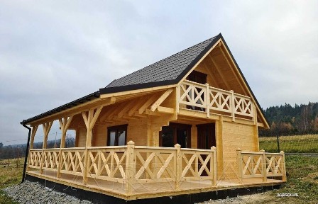 Domy Drewniane Letniskowe MODEL L44 Bale JARMAT.PL Bale Producent