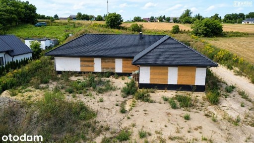 Dom parterowy 218 m2 w trakcie budowy - stan surow