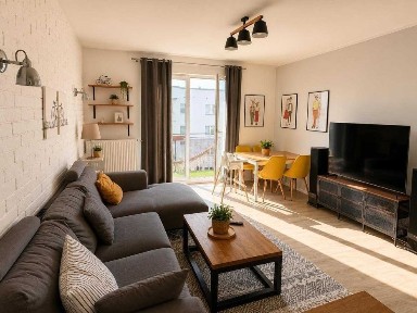 komfortowe, 2-pokojowe mieszkanie z balkonem -Nowe Miasto