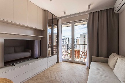Nowe 2-pokojowe mieszkanie 39 m² z klimatyzacją, balkonem i windą - Człuchowska 49