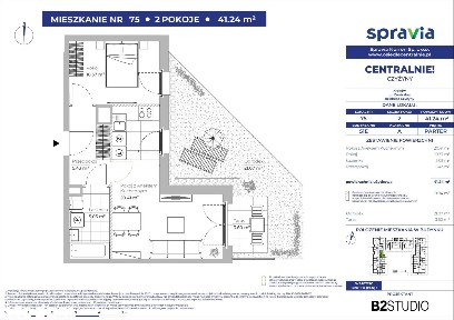 2-pokojowe mieszkanie 40m2 + loggia Bez Prowizji