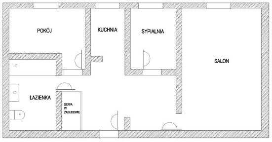 Mieszkanie trzy pokoje przytulne niski czynsz 60m² blok drugie piętro, blisko stawu Kalina