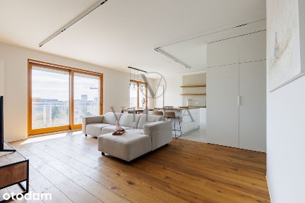 Minimalistyczny apartament z salonem 50 mkw