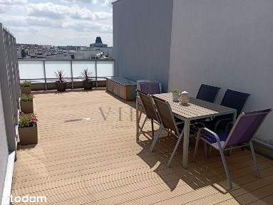 Dwupoziomowe mieszkanie, taras 34 m2, balkon 8 m2