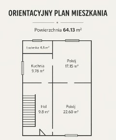 Mieszkanie 64m²/ Osiek Drawski