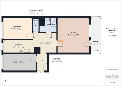 Kołobrzeg | 3 pokoje + loggia | 63,88 m²
