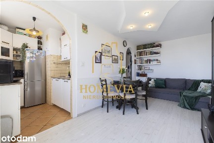 37 m² na 7. piętrze - 2 pokoje i panorama miasta