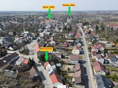 Działka 473 m² z domem i mediami - ścisłe centrum Żelechowa