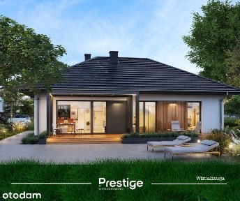 Dom parterowy, wolnostojący na działce o pow. 1152 m2