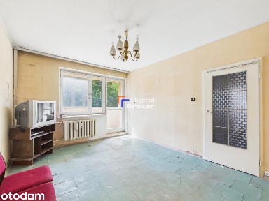 2 pokoje / 42,4 m² / Retkinia / Rozkładowe / 1 piętro / Balkon