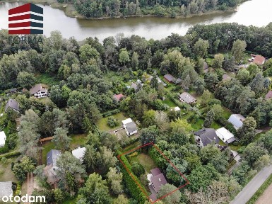Atrakcyjna działka z domem letniskowym, jezioro, l