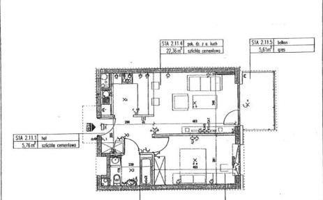2-pokojowe mieszkanie 46 m² z garażem i komórką - przyjazne dla kota