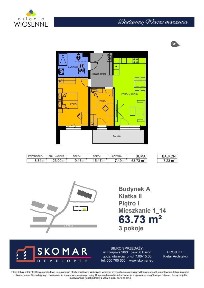 3-pokojowe mieszkanie 63m2 Bez Pośredników