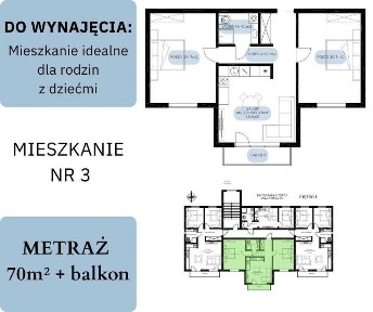 Wynajem NOWE MIESZKANIE 70m2 - Rabka-Zdrój ul. Krakowska