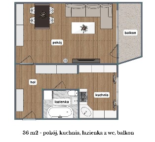 36m2 | ul. Radockiego, Katowice | do odświeżenia