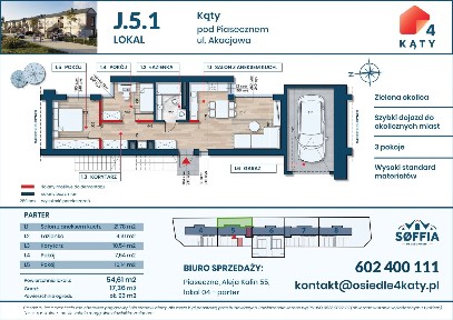 Mieszkanie bezczynszowe; ogródek, parking, dobra lokalizacja