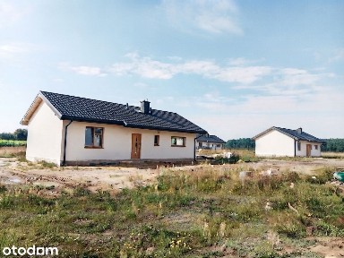 Nowy dom pod Serockiem. 77 m2, działka 1000 m2. Stan deweloperski.