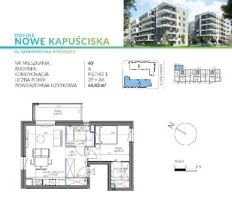 Wynajmę mieszkanie 44mkw, SANDOMIERSKA 38, bez pośredników