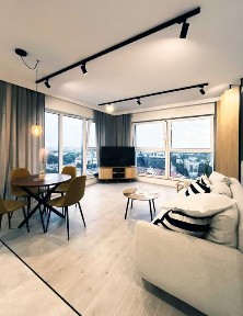 Mieszkanie z widokiem na panorame Wrocławia | 3 pokoje | 17 piętro | Centrum | Klimatyzacja l Sikorskiego