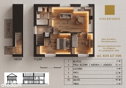 Nowy, energooszczędny apartament z ogrodem