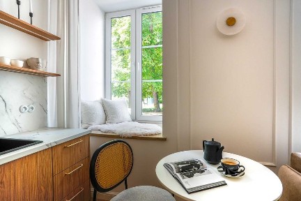 Studio w stylu modern classic w prestiżowej kamienicy w centrum Kielc